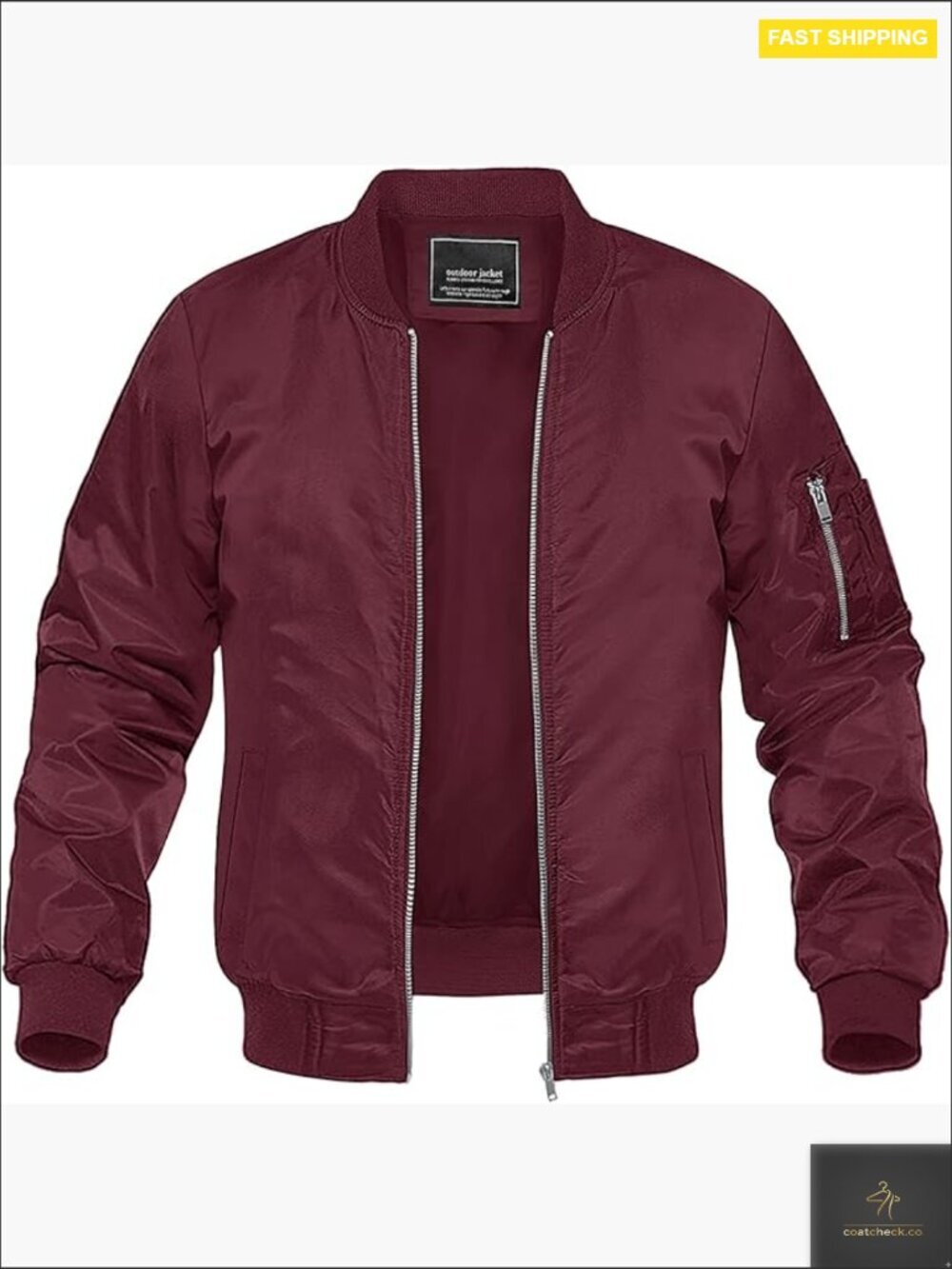Lightweight Bomber Jacket Windbreaker Casual Fall Spring Outdoor Coat